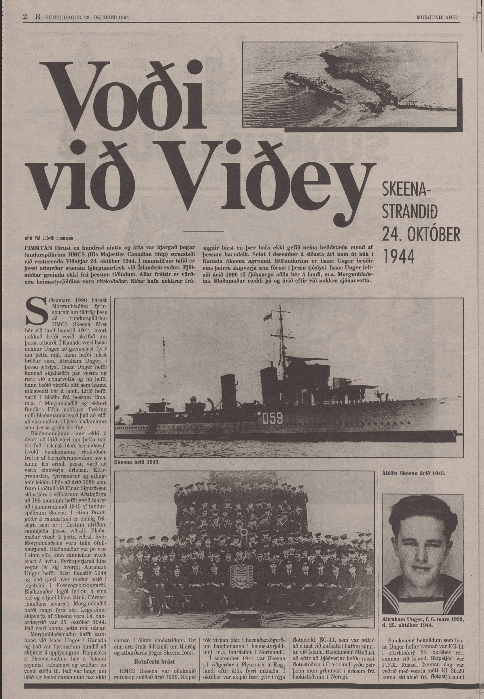 Frétt úr fortíðinni; Björgunarafrek við Íslandsstrendur árið 1944 image